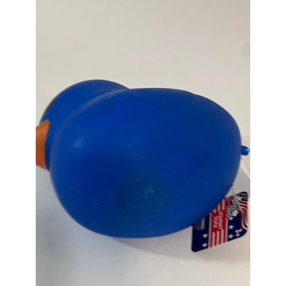 Sunny Days Entertainment Squishy Duck Blue Rubber Ducky Sensory Toy 5 Inch NEW